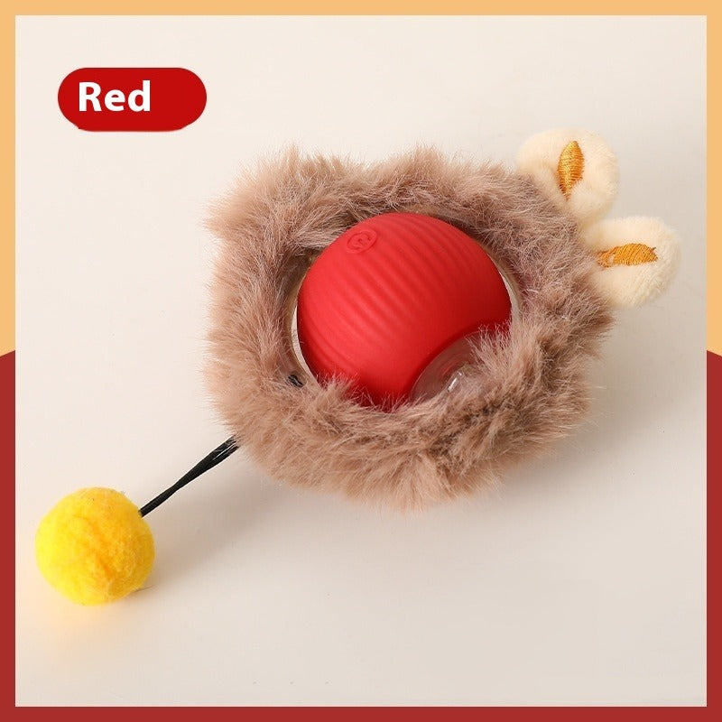 Plush Cat Roller Toy Ball