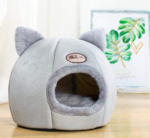 Plush Arctic Velvet Cat Bed